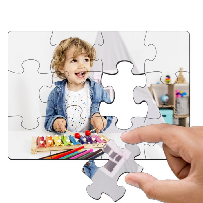 Puzzle photo en bois pour bébé personnalisé - 4 pièces
