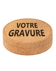 Coffret sommelier vin gravé en liège