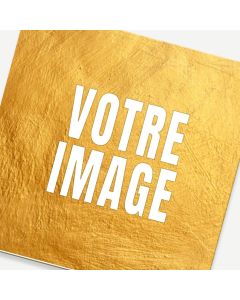 Sous-verre photo carré en MDF et liège