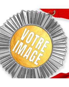 Médaille personnalisée photo Argent