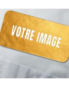 Badge d'identification photo MDF rectangulaire