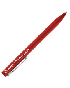 Stylo gravé personnalisé rouge