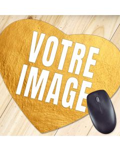 Tapis de souris photo coeur 5mm