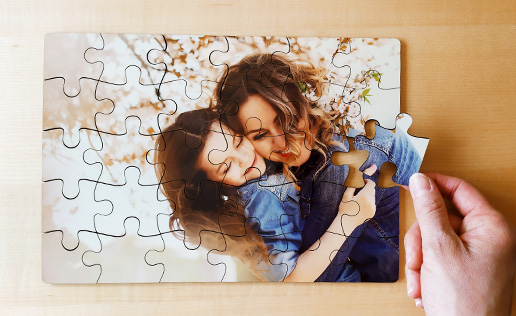 Puzzle 12 pièces photo personnalisé en carton 